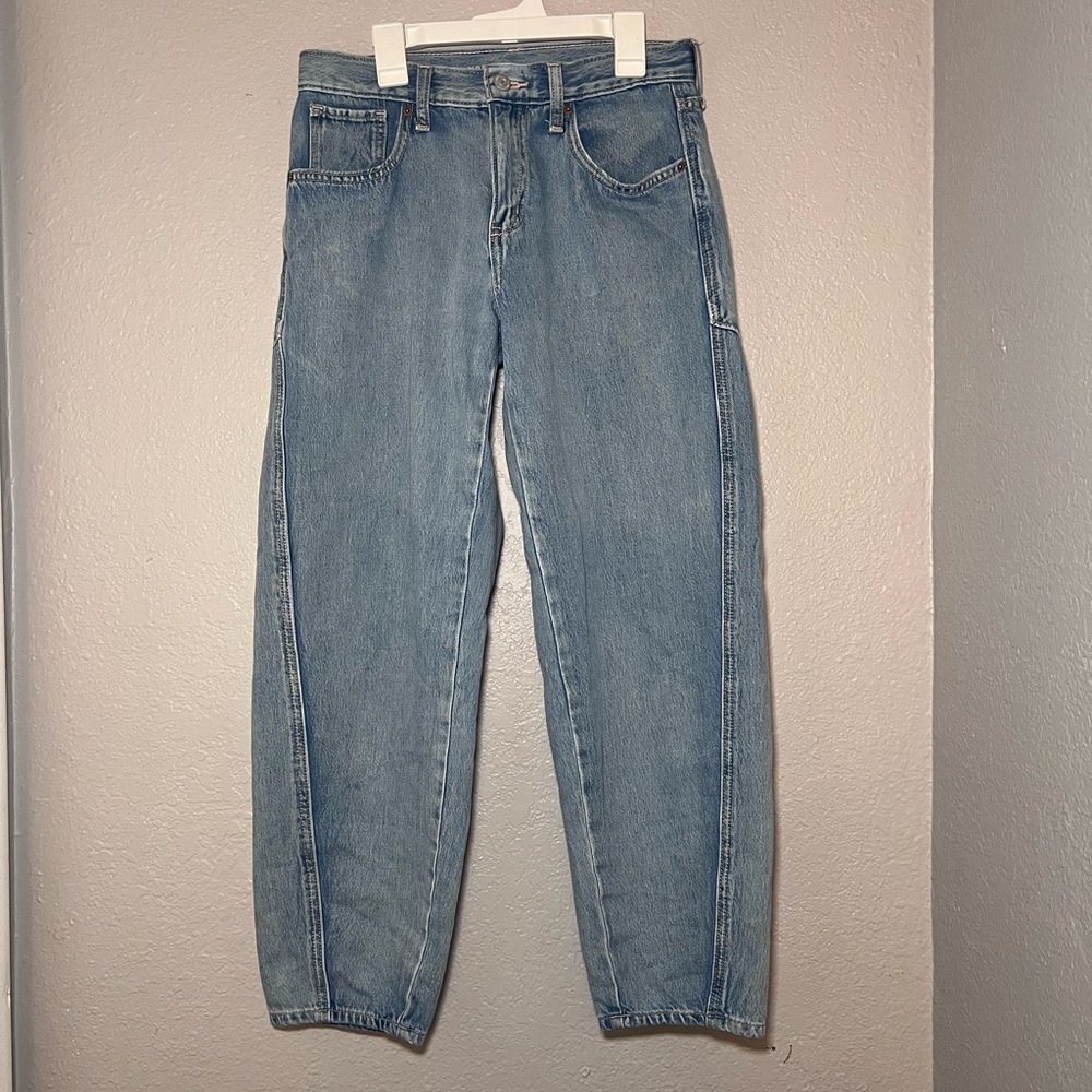 Old Navy Youth Girl High Rise Barrel Leg Jeans Size 16